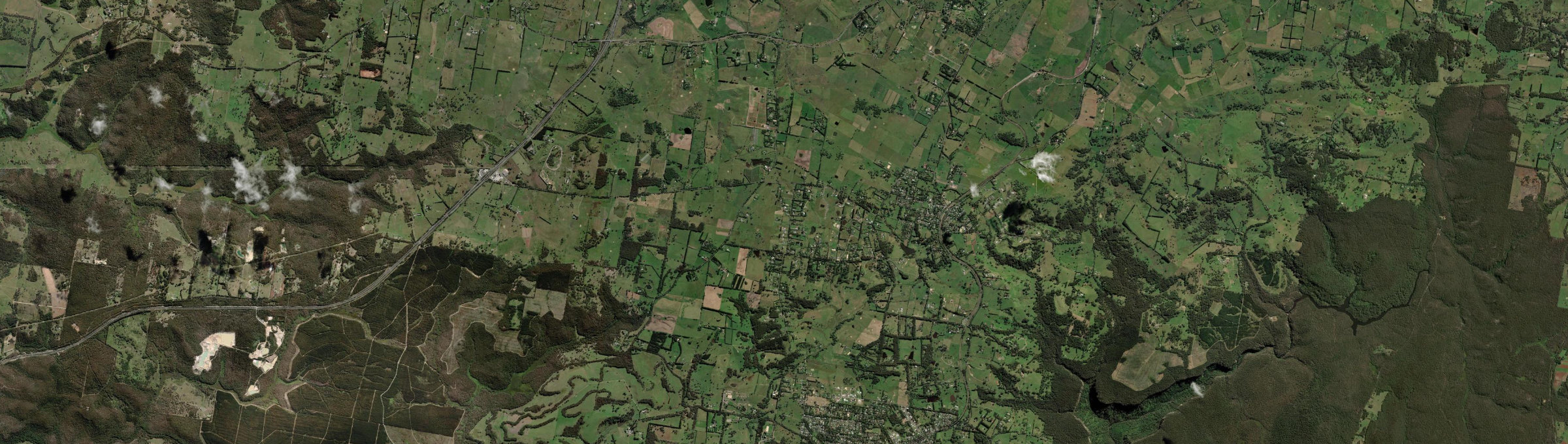 Aerial view of Exeter (NSW), NSW