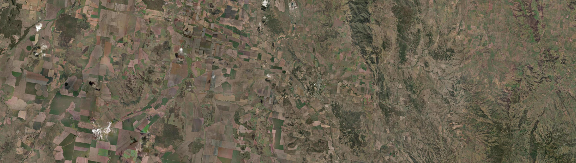 Aerial view of Quirindi, NSW