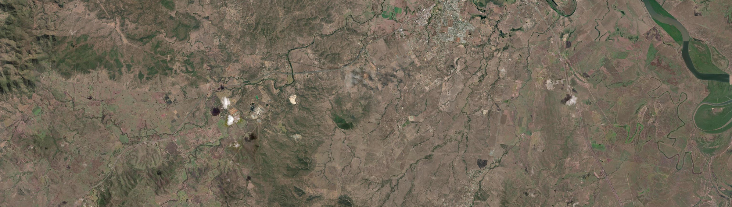 Aerial view of Kabra, QLD