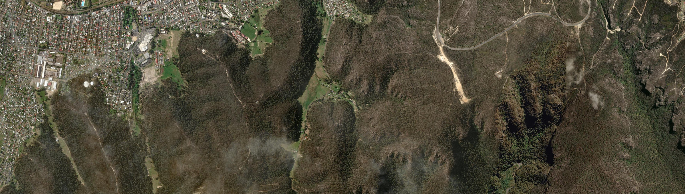 Aerial view of Doctors Gap, NSW
