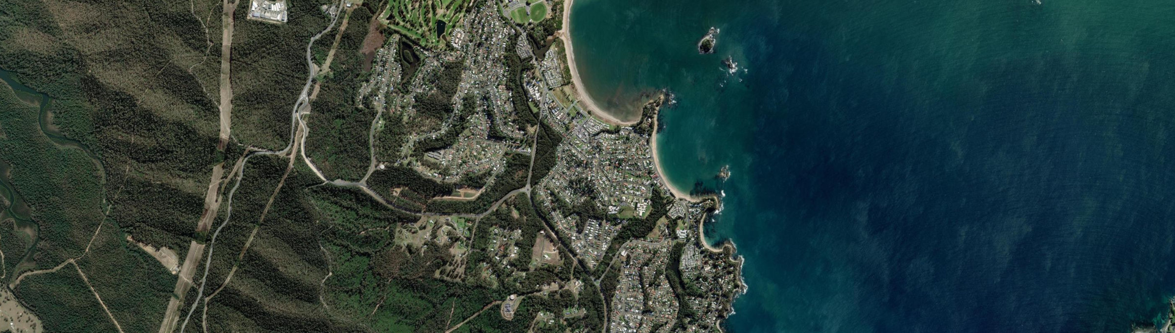 Aerial view of Batehaven, NSW