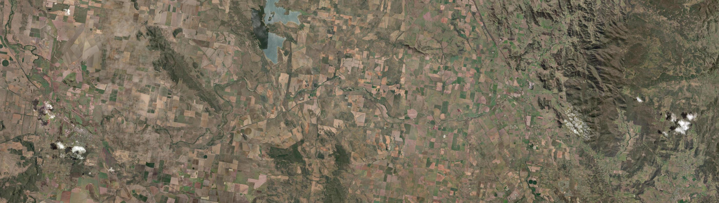 Aerial view of Somerton (NSW), NSW