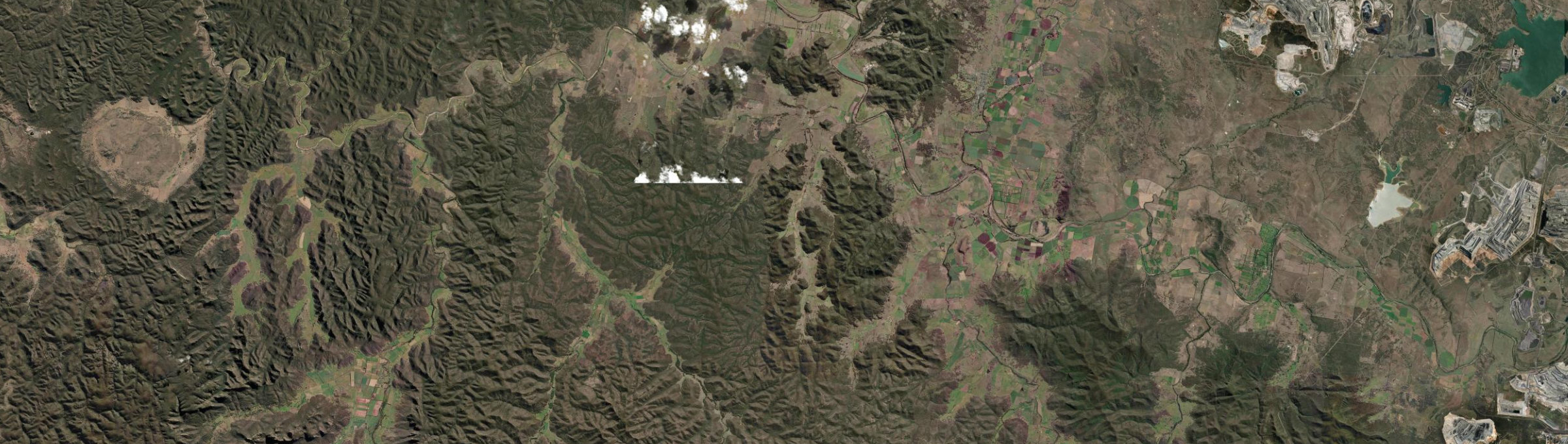 Aerial view of Yarrawa, NSW