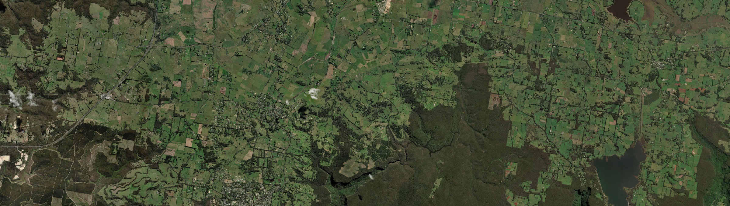 Aerial view of Werai, NSW