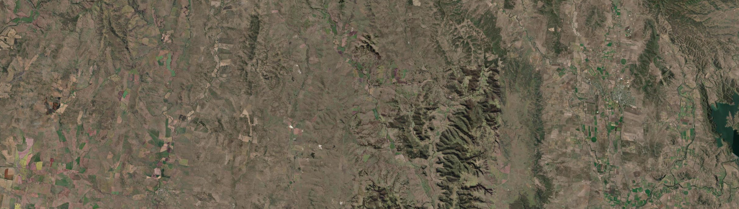 Aerial view of Bunnan, NSW