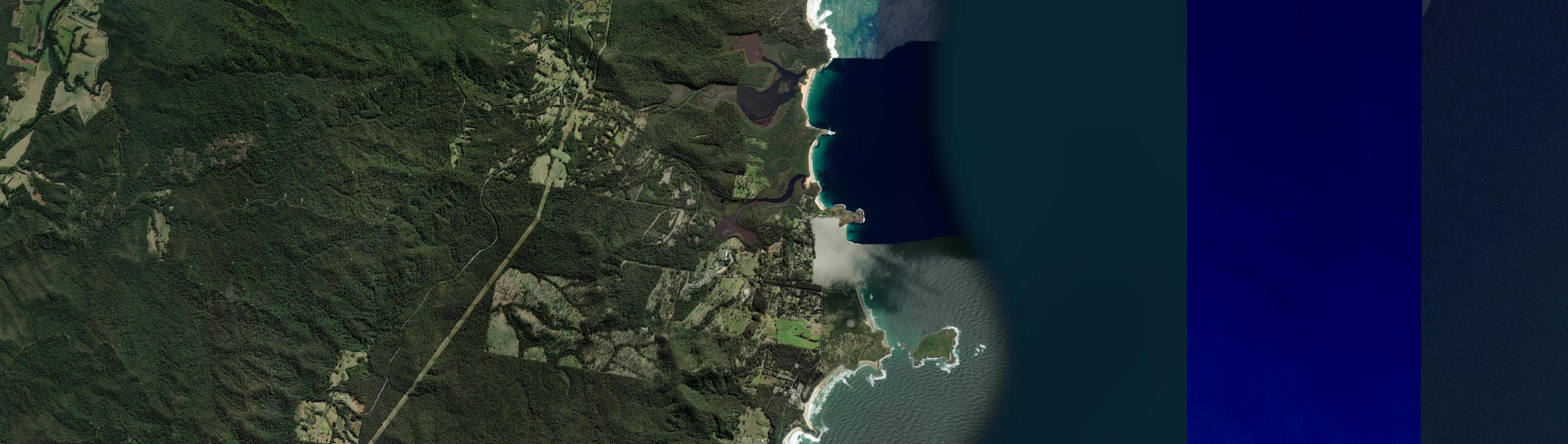 Aerial view of Bawley Point, NSW