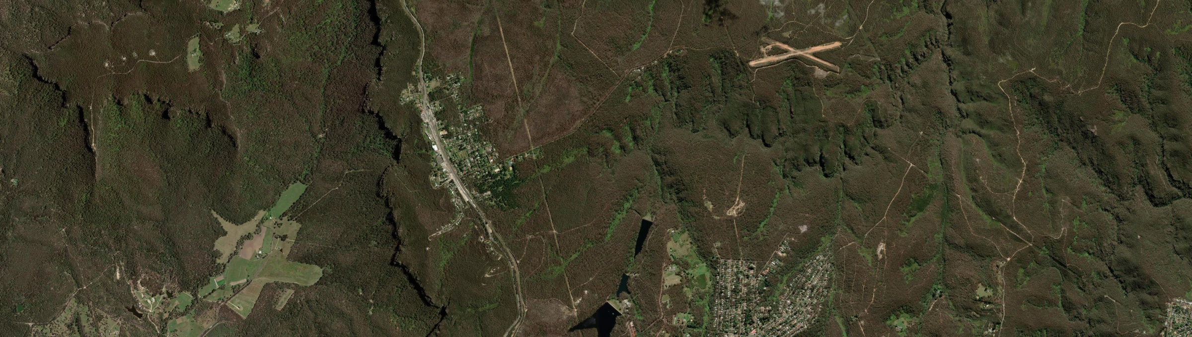 Aerial view of Medlow Bath, NSW