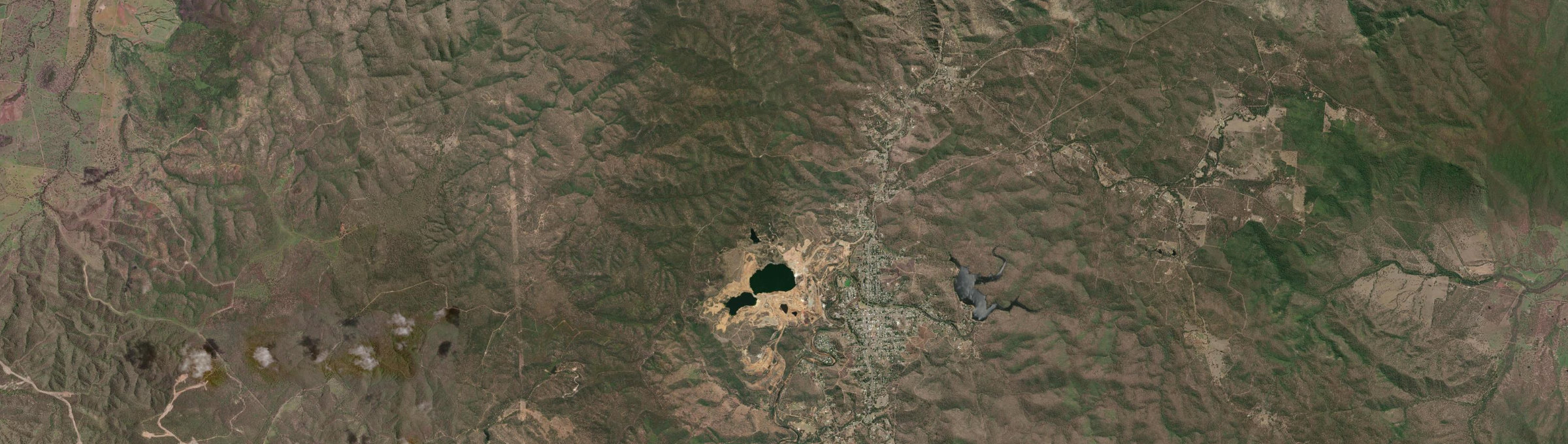 Aerial view of The Mine, QLD