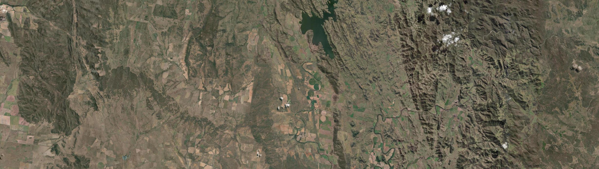 Aerial view of Upper Manilla, NSW