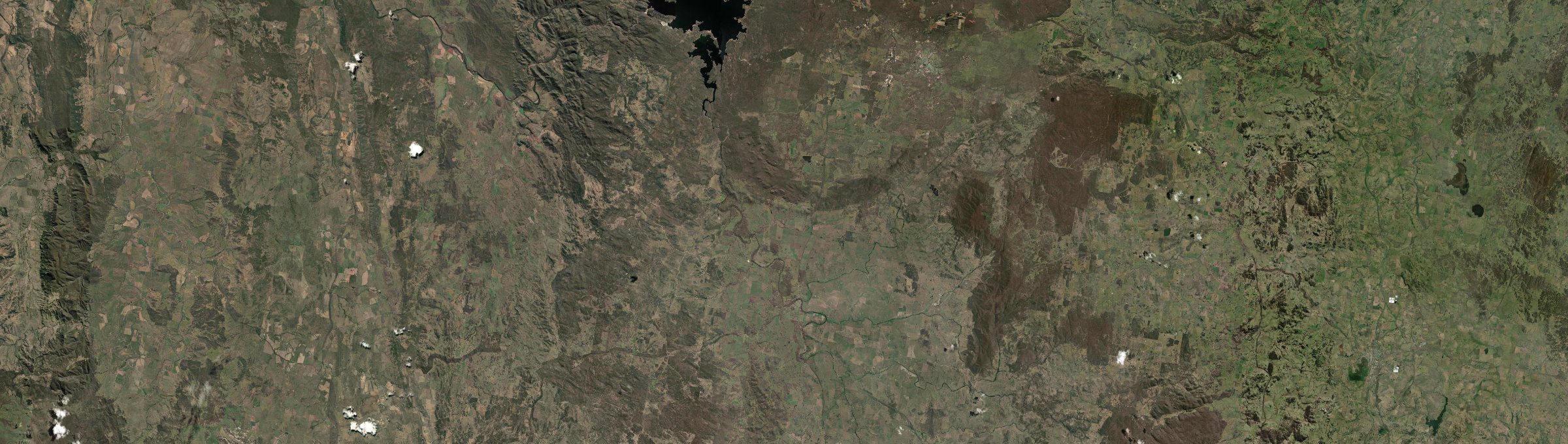 Aerial view of Bundarra, NSW