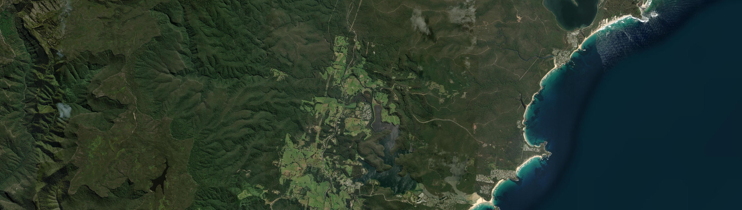 Aerial view of Conjola, NSW