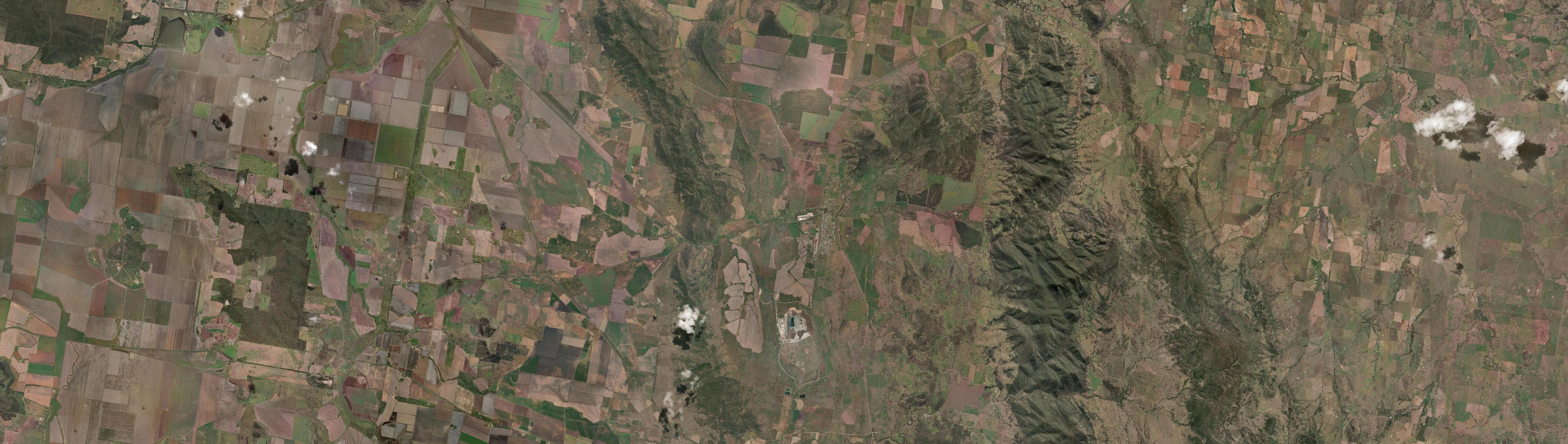 Aerial view of Werris Creek, NSW