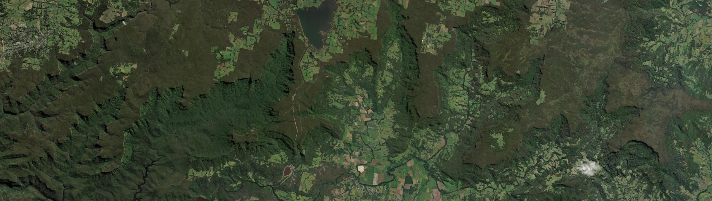 Aerial view of Barrengarry, NSW