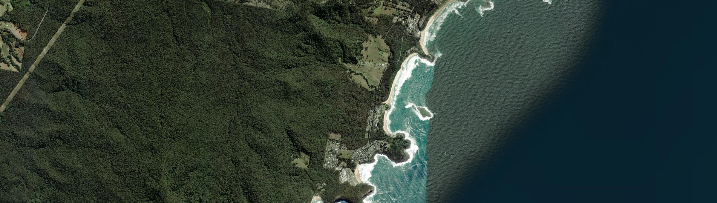 Aerial view of Kioloa, NSW