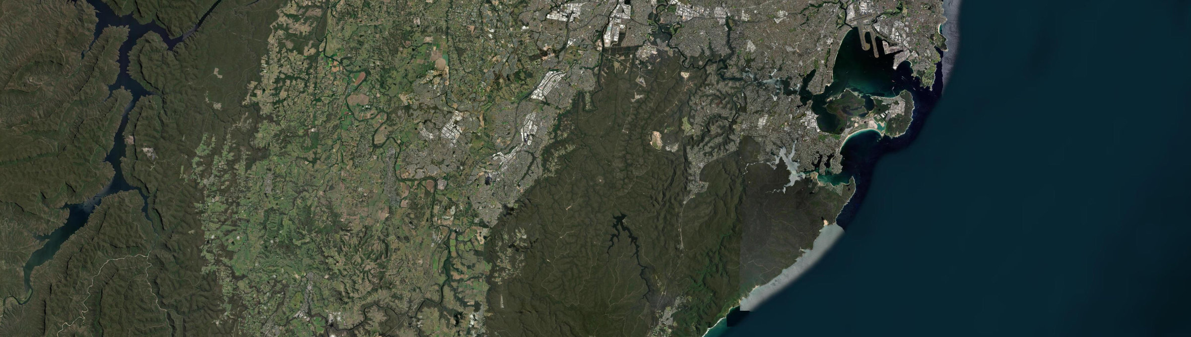 Aerial view of Holsworthy, NSW