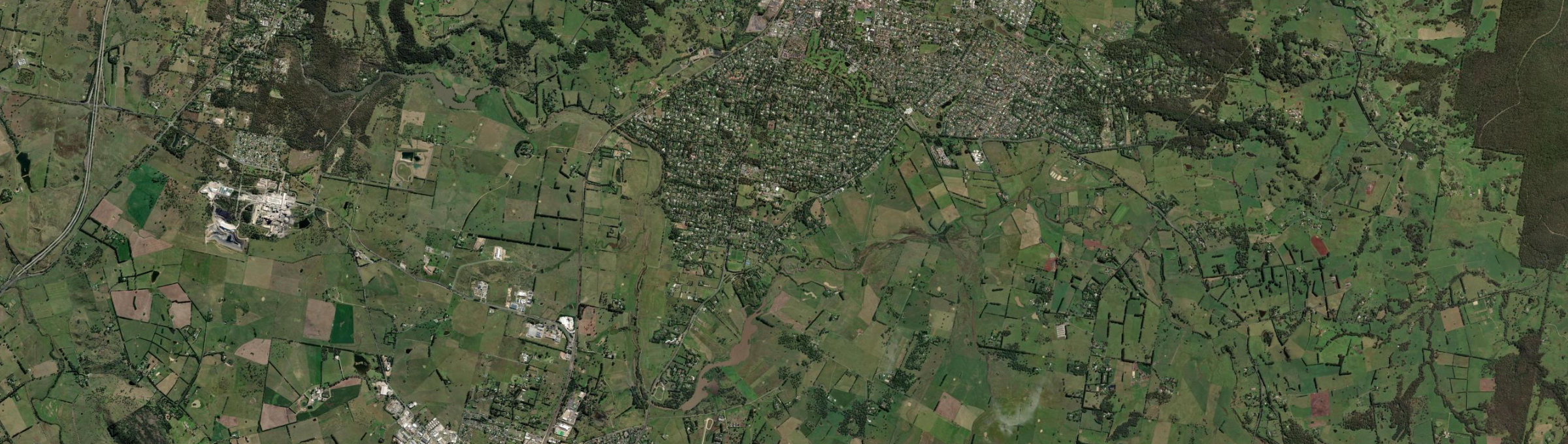 Aerial view of Burradoo, NSW