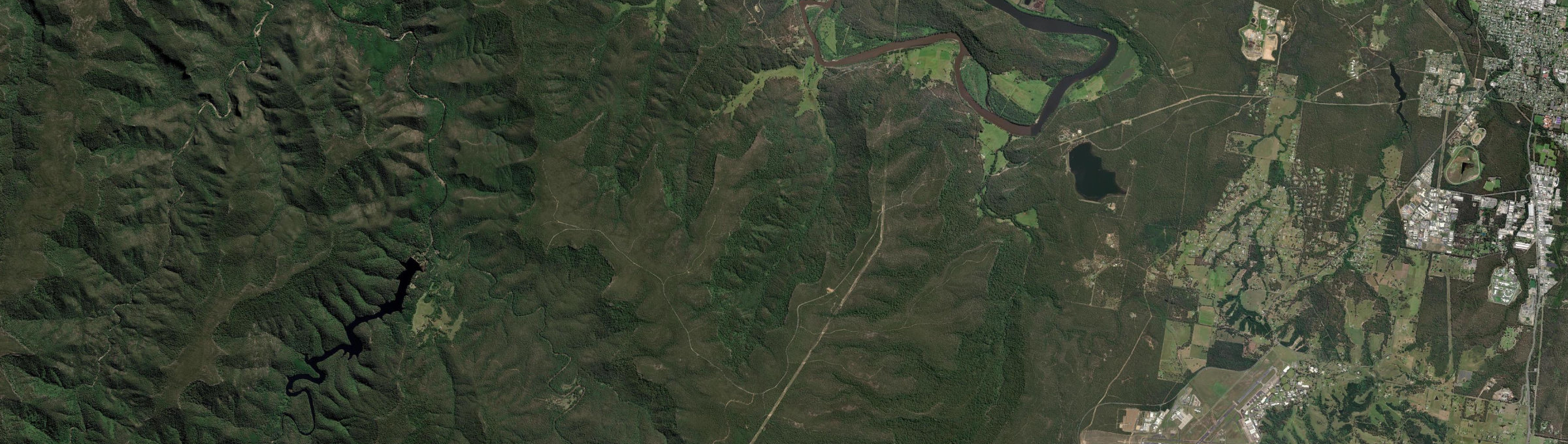 Aerial view of Barringella, NSW