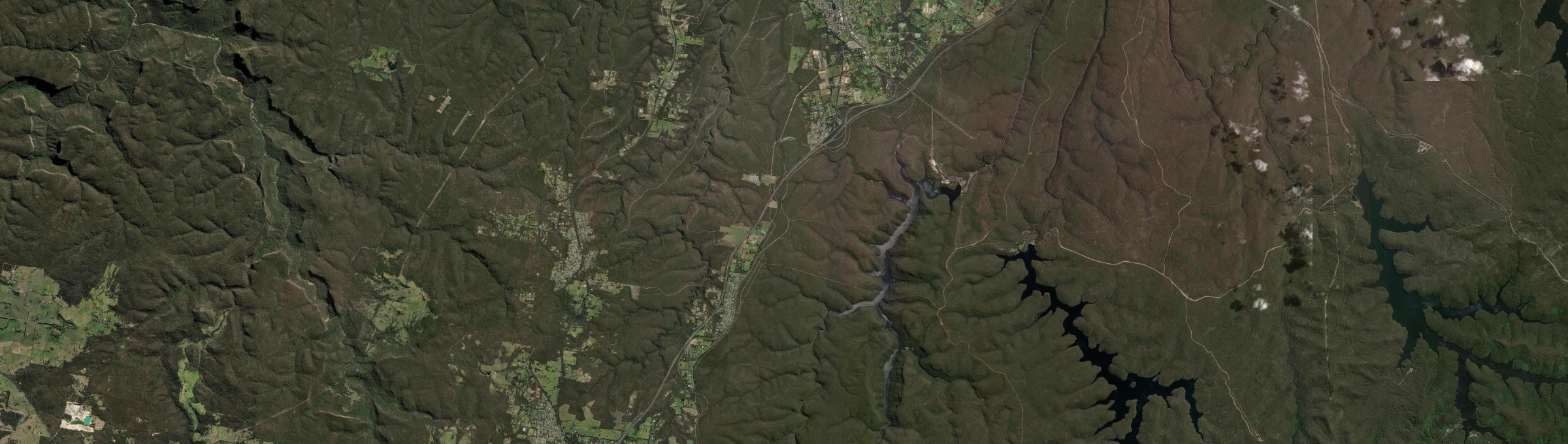 Aerial view of Yerrinbool, NSW