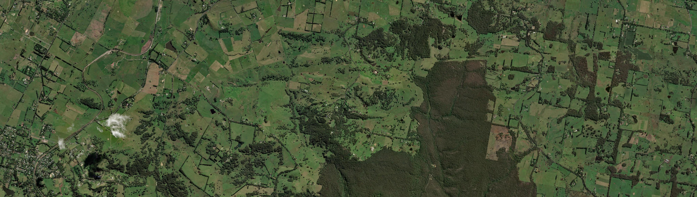 Aerial view of Manchester Square, NSW