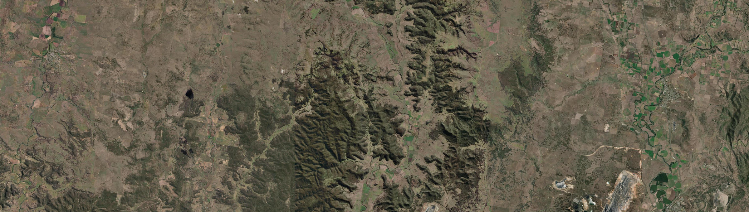 Aerial view of Manobalai, NSW