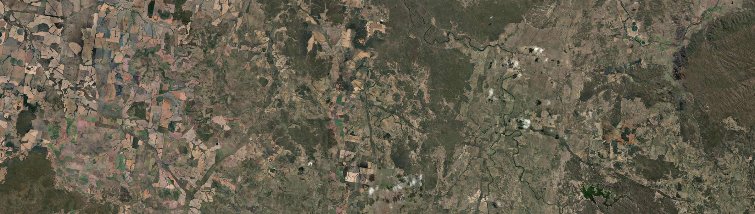 Aerial view of Wallangra, NSW