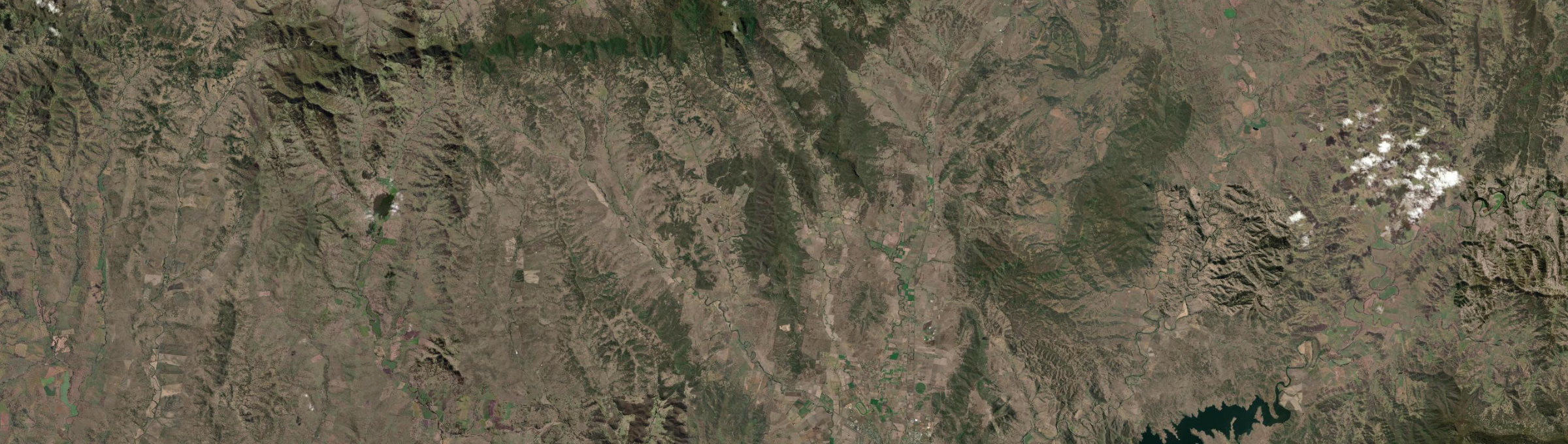 Aerial view of Middle Brook, NSW