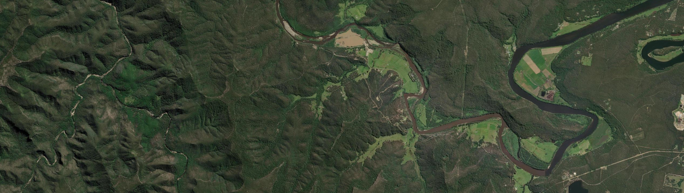 Aerial view of Burrier, NSW