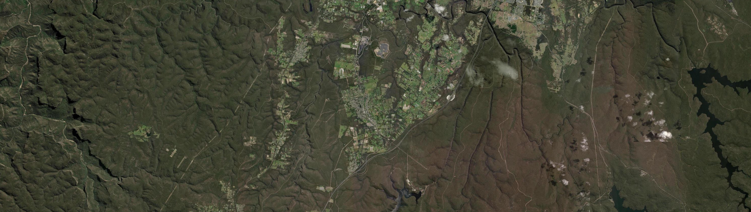 Aerial view of Bargo, NSW