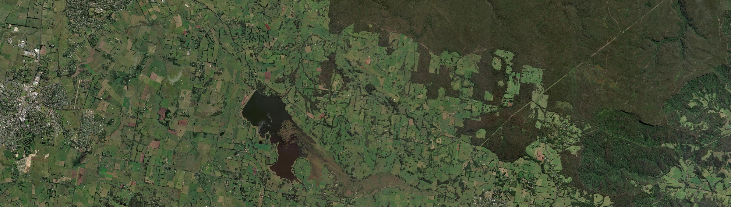 Aerial view of Kangaloon, NSW