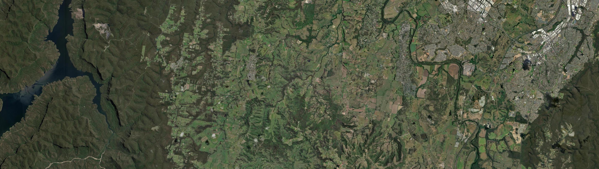 Aerial view of Mount Hunter, NSW