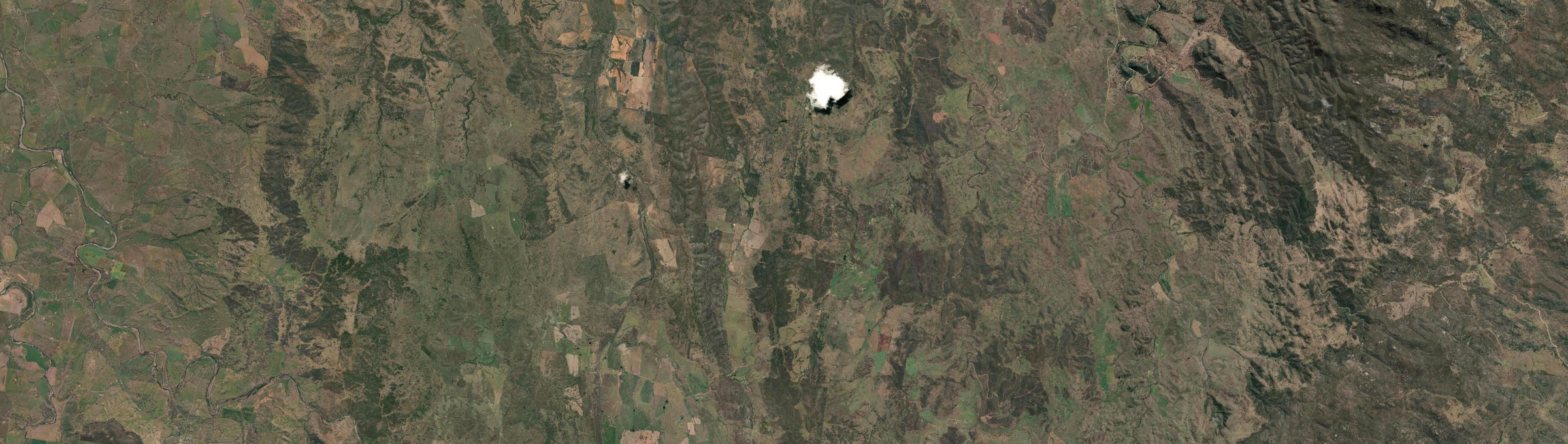 Aerial view of Upper Bingara, NSW
