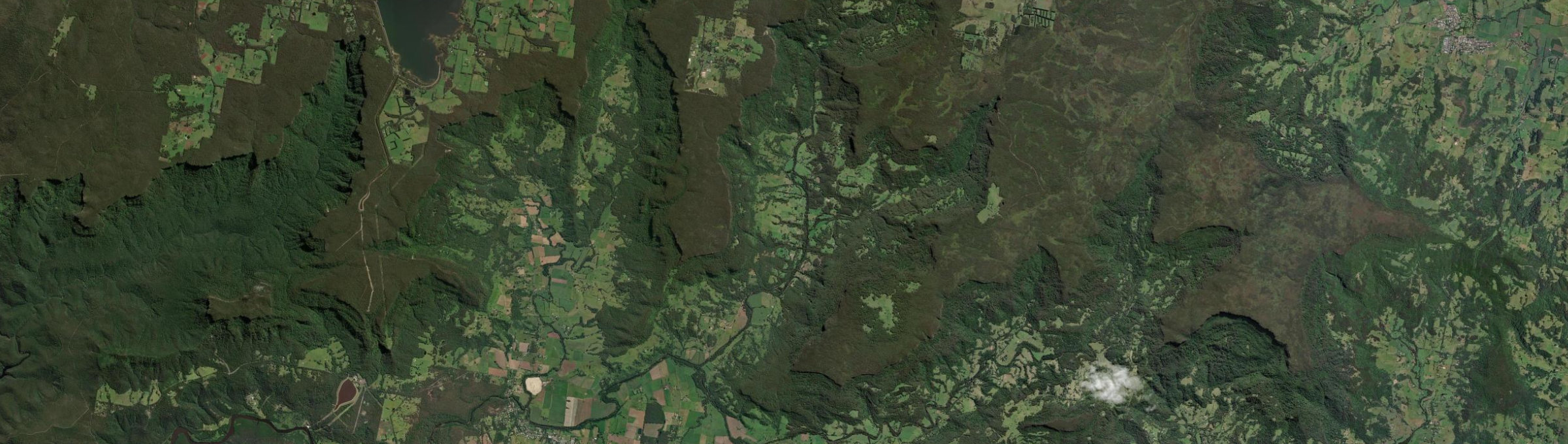 Aerial view of Upper Kangaroo River, NSW