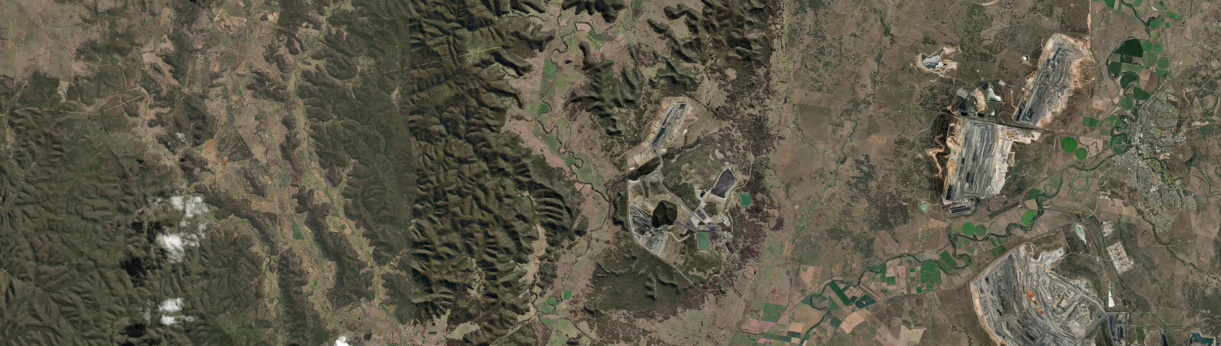 Aerial view of Wybong, NSW