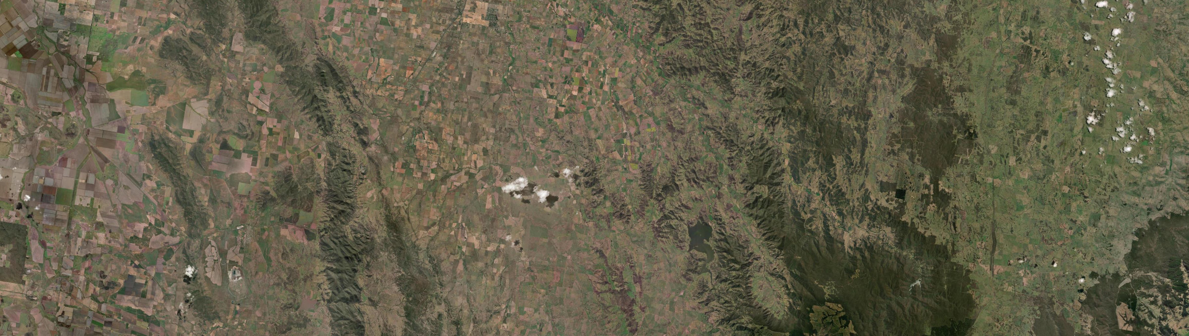 Aerial view of Loomberah, NSW