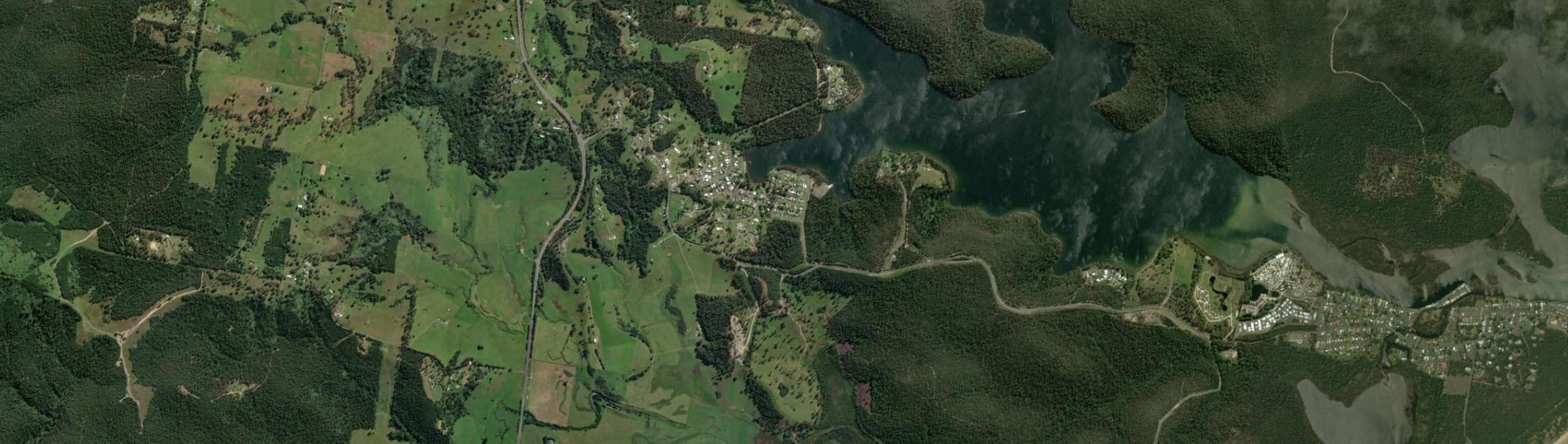 Aerial view of Conjola Park, NSW
