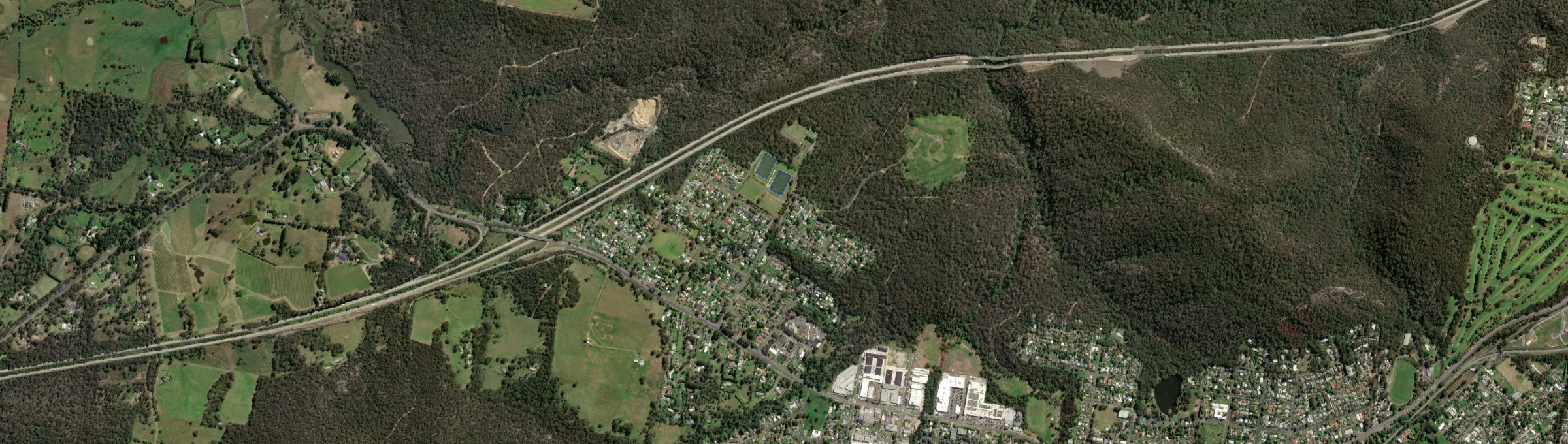 Aerial view of Welby, NSW