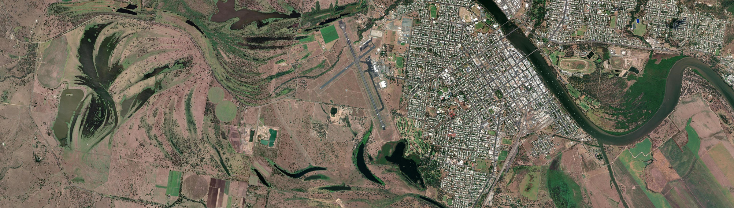 Aerial view of West Rockhampton, QLD