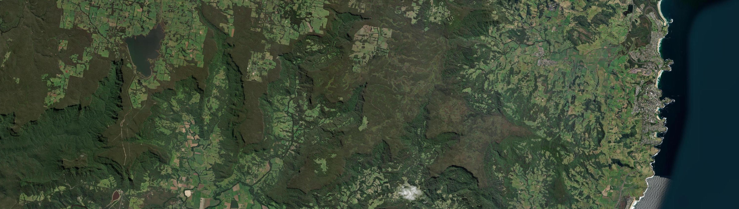Aerial view of Budderoo, NSW