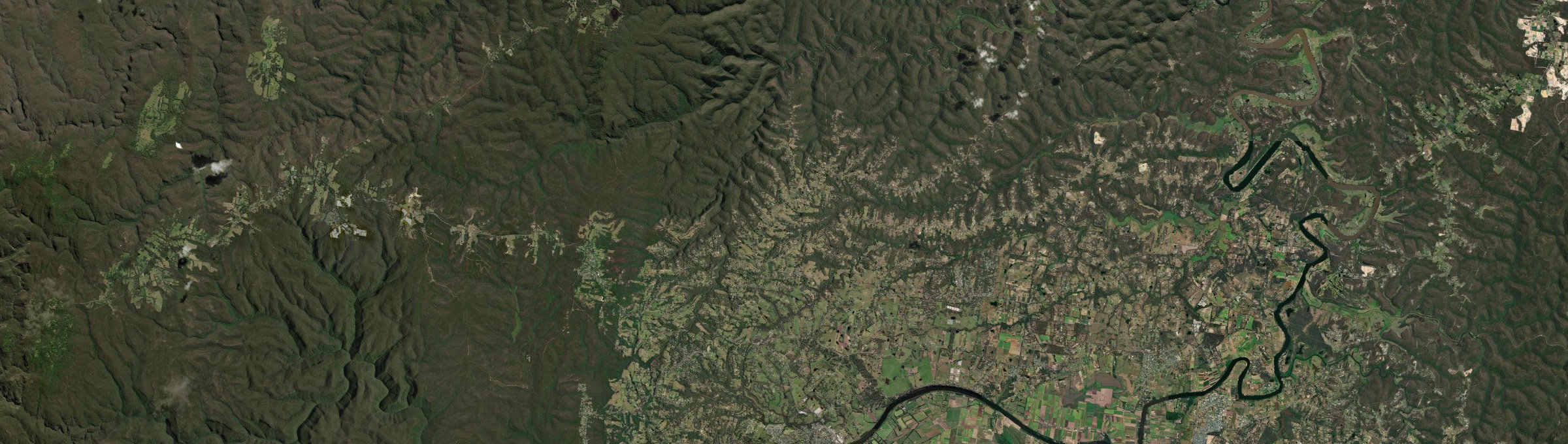 Aerial view of Kurrajong, NSW