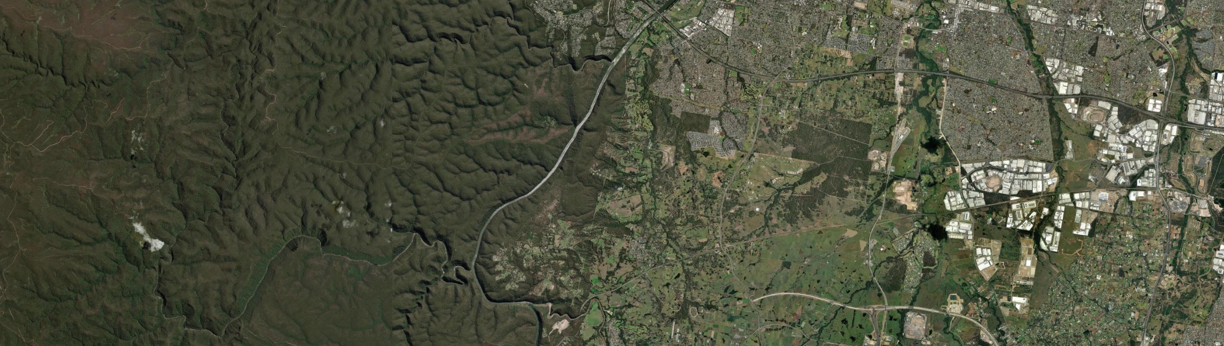 Aerial view of Mulgoa, NSW
