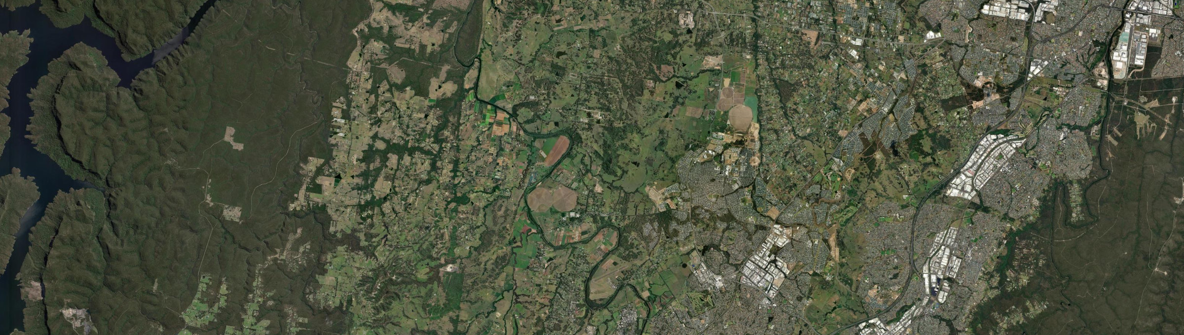 Aerial view of Cobbitty, NSW