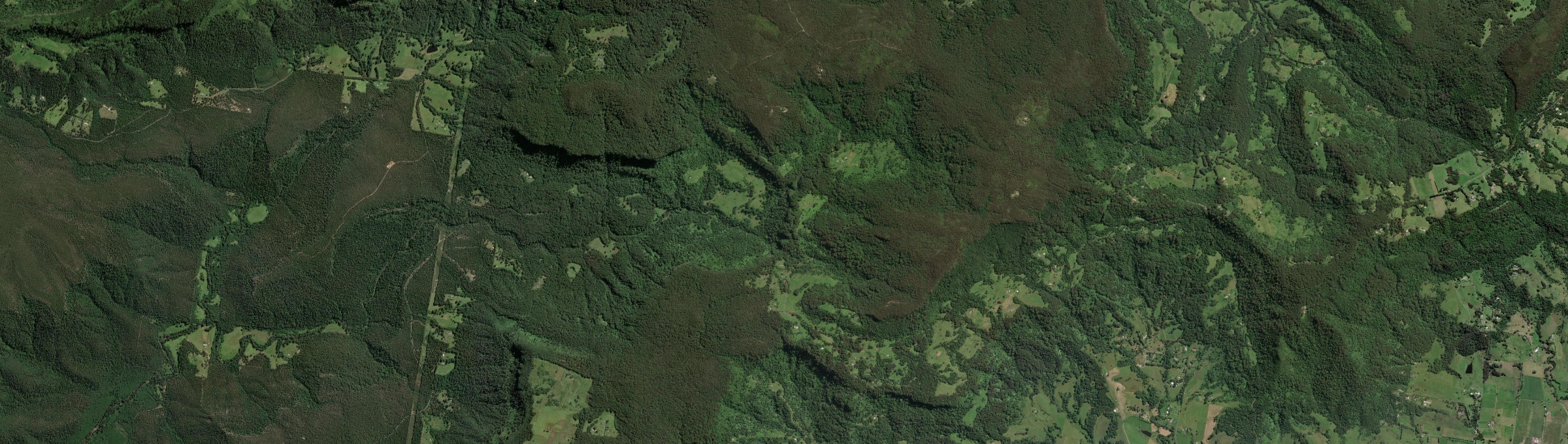 Aerial view of Browns Mountain, NSW