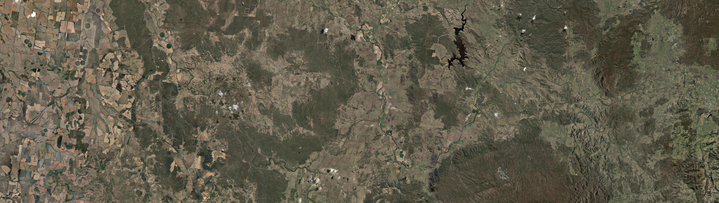 Aerial view of Bonshaw (NSW), NSW