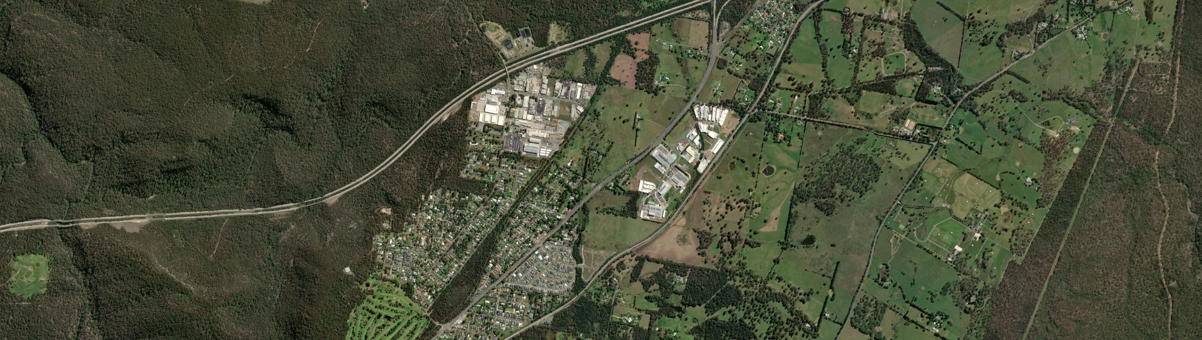 Aerial view of Braemar, NSW
