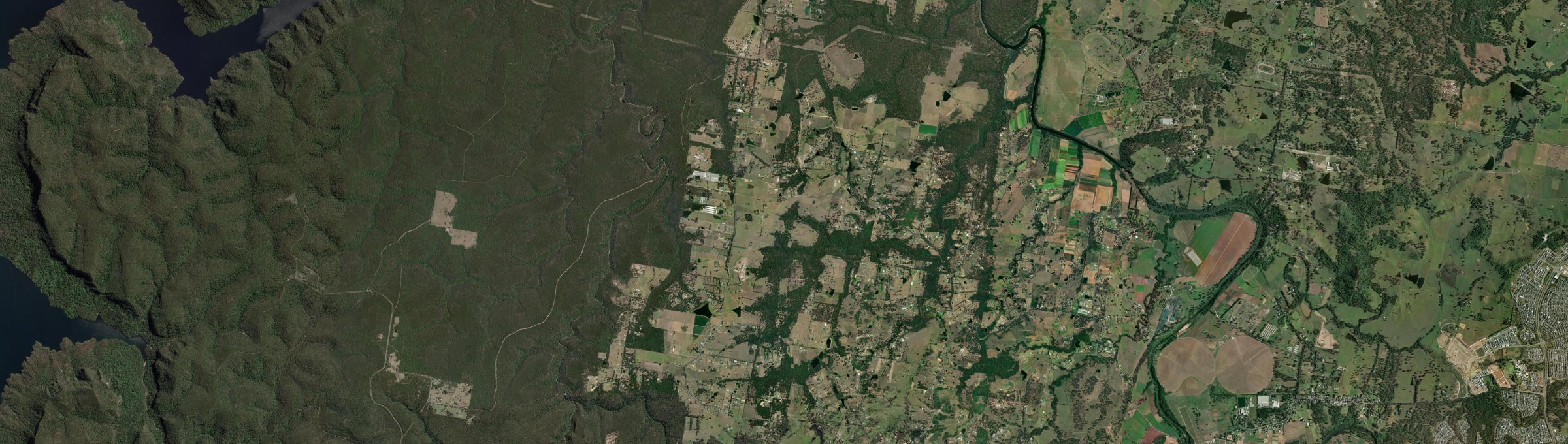Aerial view of Werombi, NSW