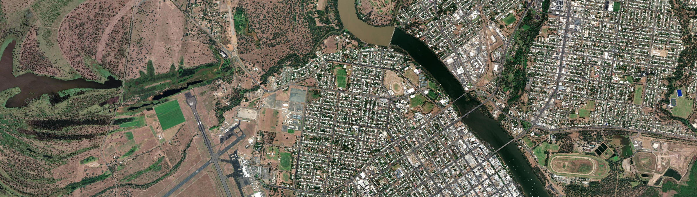 Aerial view of Wandal, QLD