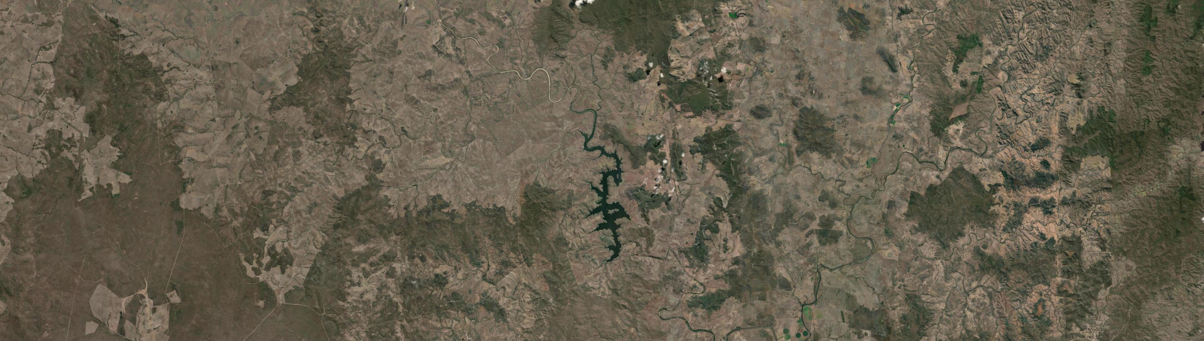 Aerial view of Wuruma Dam, QLD