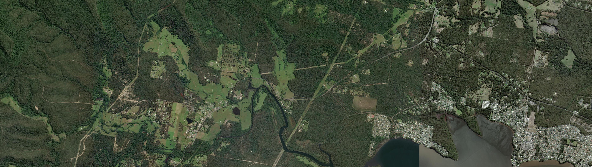 Aerial view of Bewong, NSW