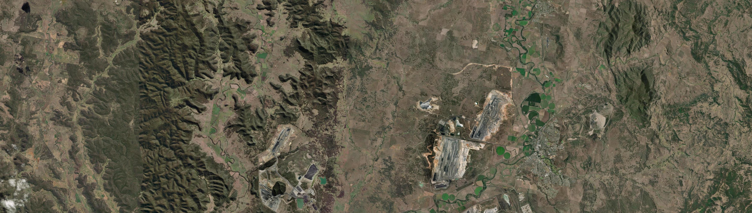 Aerial view of Castle Rock, NSW