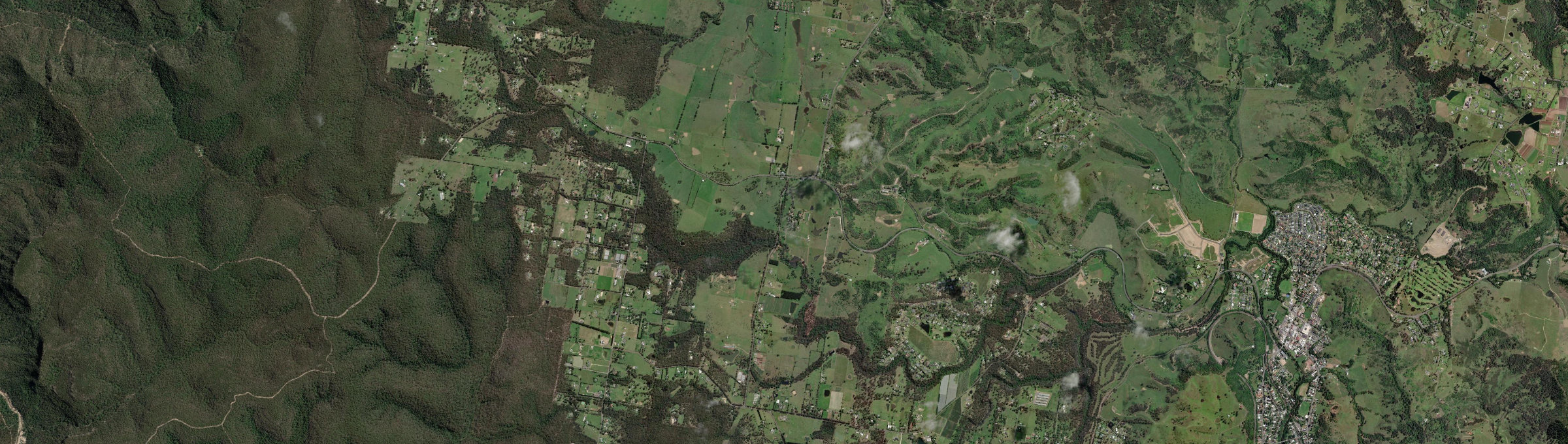 Aerial view of Mowbray Park, NSW